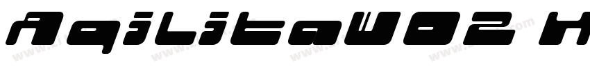 AgilitaW02 HeavyItal字体转换